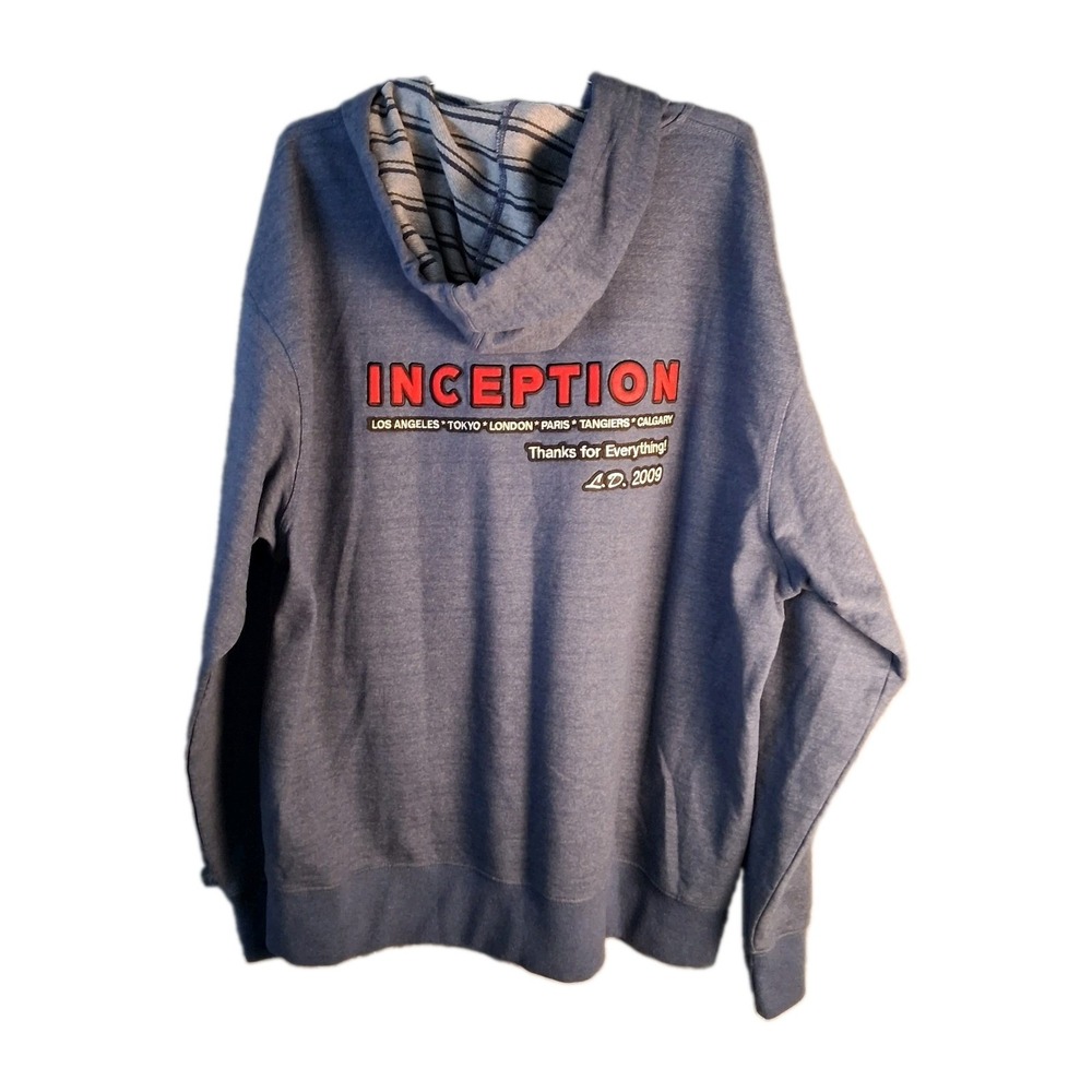 Inception Christopher Nolan 2XL Cast & Crew Hoodie Movie Production Wrap Gift